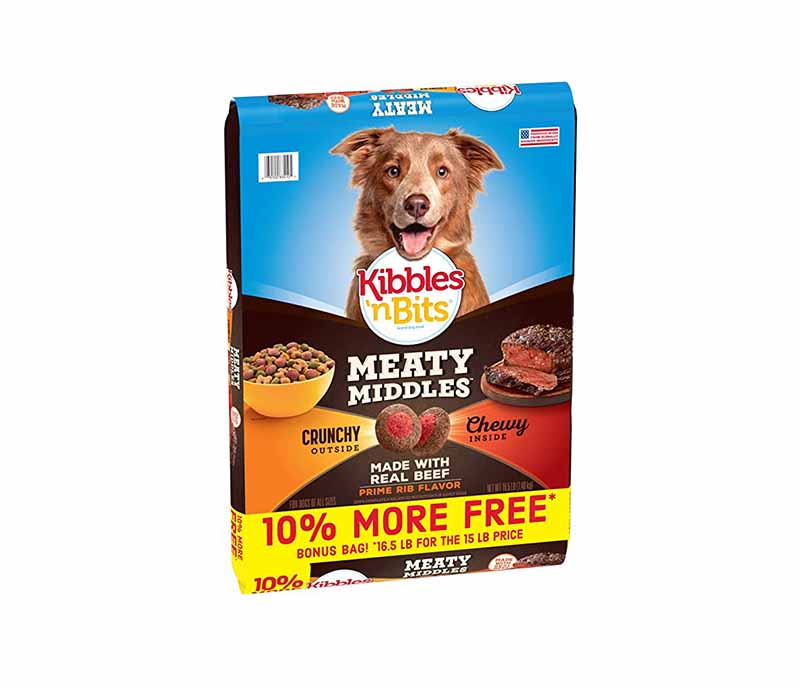 Kibbles 'n Bits Meaty Middles Prime Rib Flavor Dry Dog Food Price